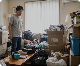 ゴミ屋敷状態